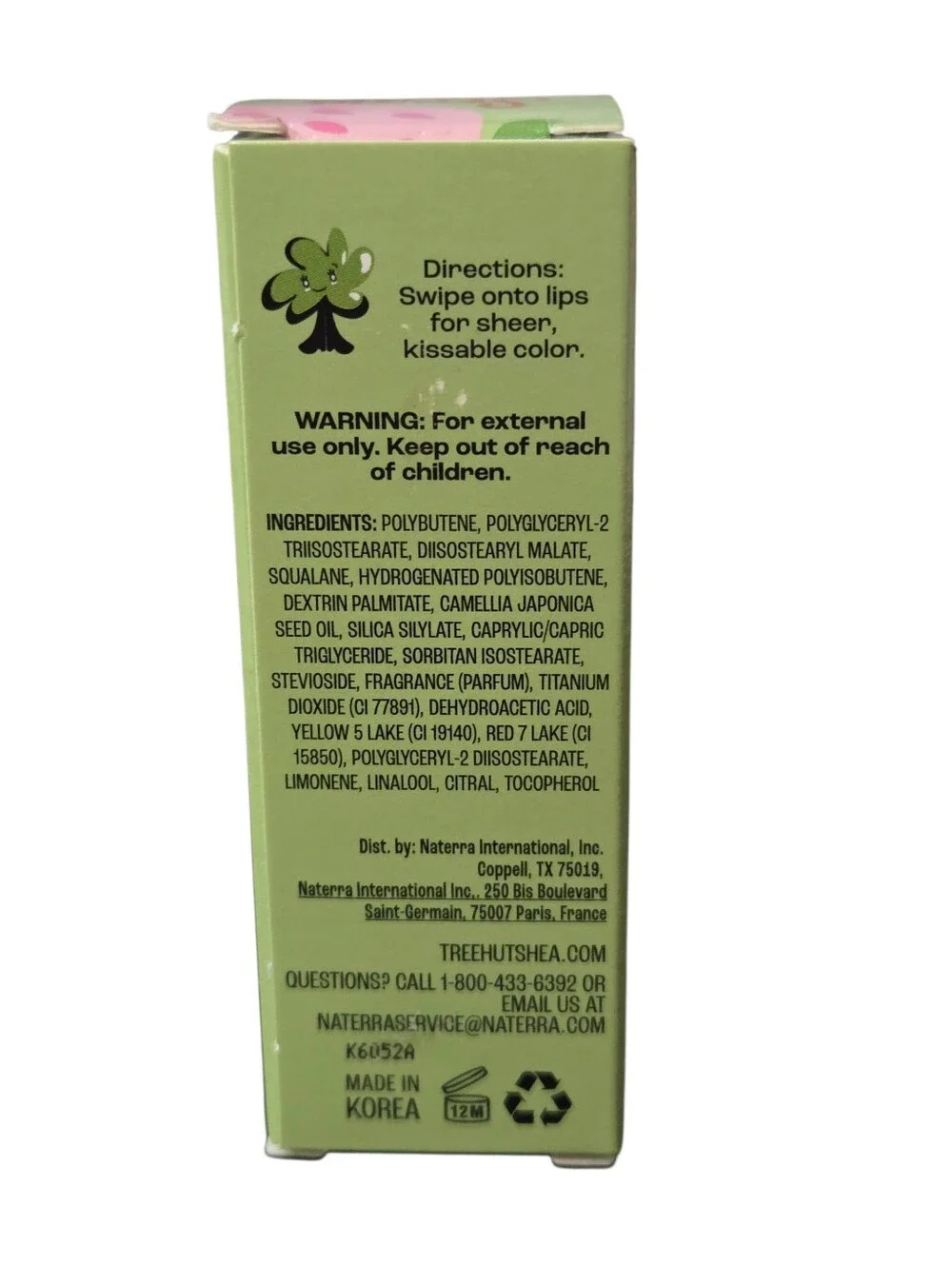 Tree Hut Strawberry Hydrating Lip Oil Pink 0.16 Fl Oz NIB